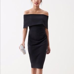 NWT Vince Camuto Popover Black Dress